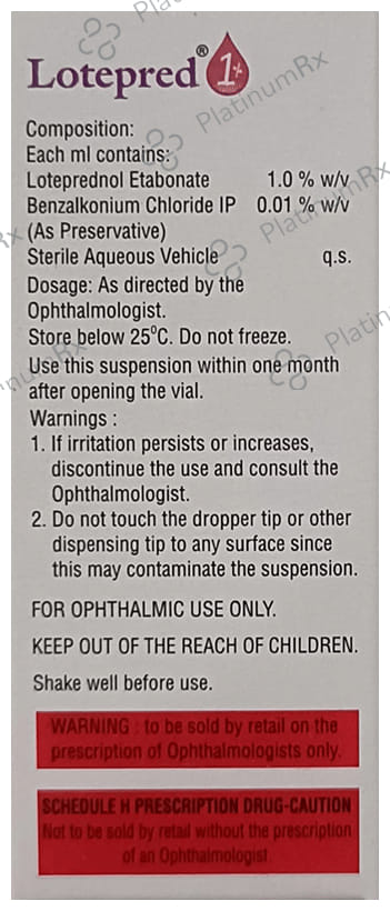 Lotepred 1% Eye Drops 5ml