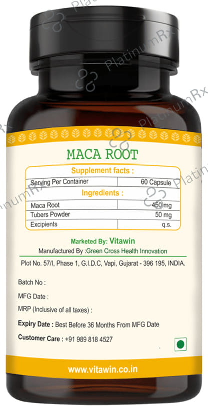 Vitawin Maca Root Vegetarian Capsule