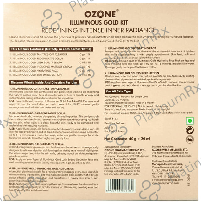 Ozone Illuminous Gold Kit