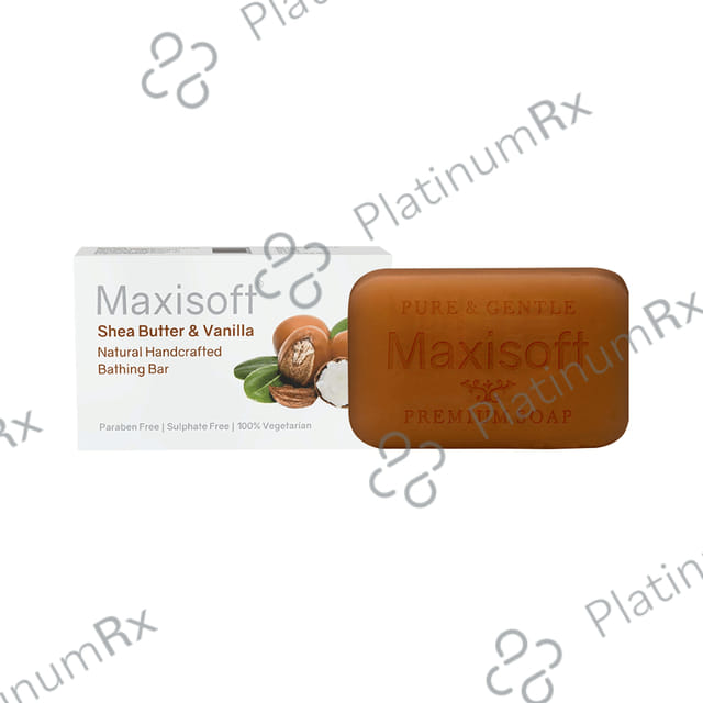 Maxisoft Shea Butter & Vanilla Bathing Bar (75gm Each) 1 units
