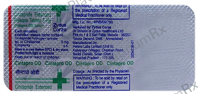 Cintapro OD 3mg Tablet 10s