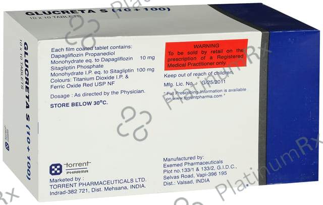 Glucreta S 10/100mg Tablet 10s