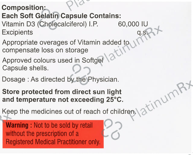 Dlune D3 SG 60000IU Capsule 4s