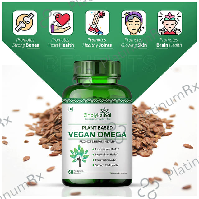 Simply Herbal Vegan Omega Vegetarian Capsules