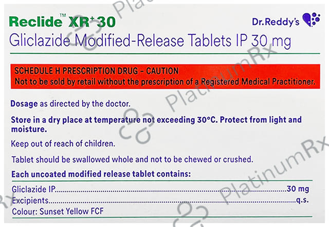 Reclide XR+ 30mg Tablet 15s