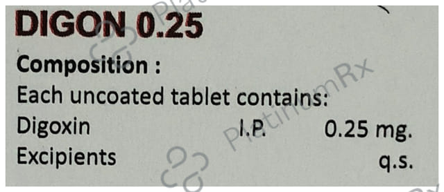 Digon 0.25mg Tablet 15s