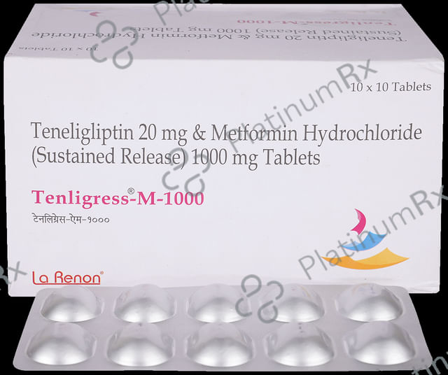Tenligress M 1000/20mg Tablet 10s