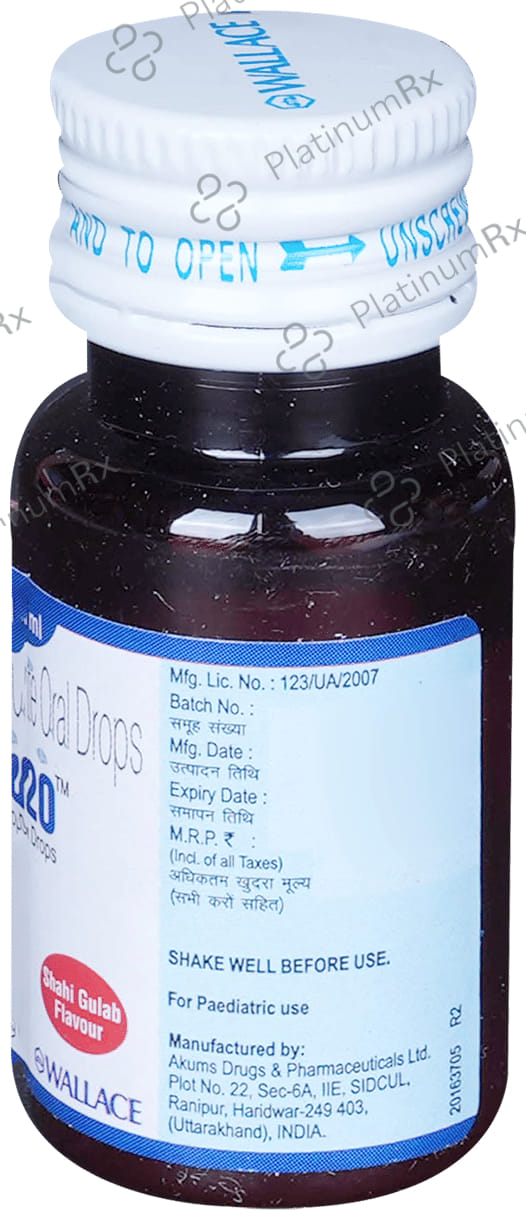 ZN 20mg Shahi Gulab Flavour Oral Drops 15ml