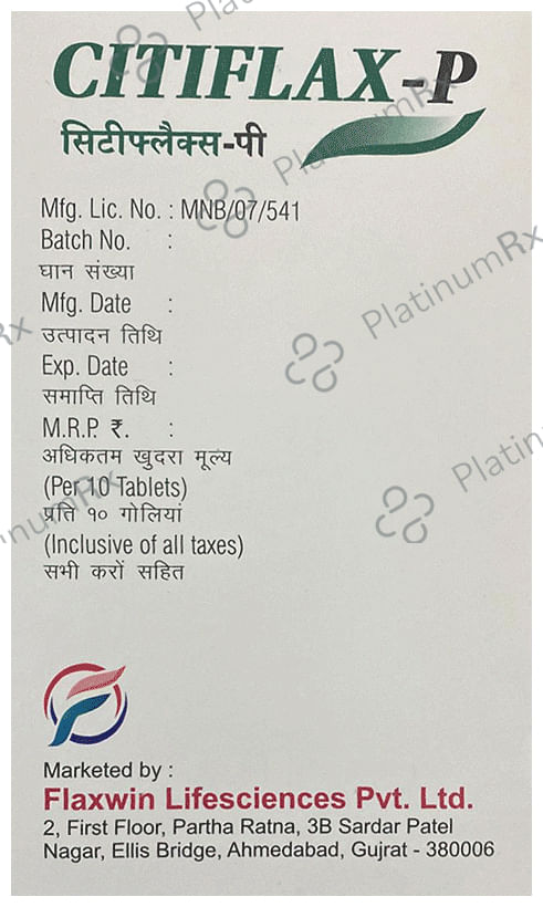 Citiflax P Tablet 10s