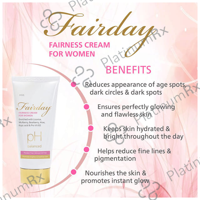 Fairday Fairness Cream for Women (50gm Each) 4 Tube