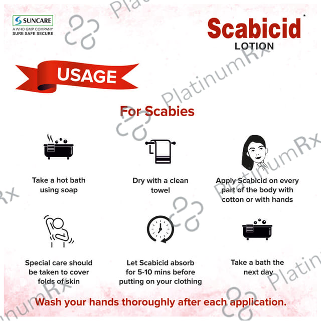 Scabicid Lotion 100 ml Emulsion Suncare Formulations Pvt Ltd