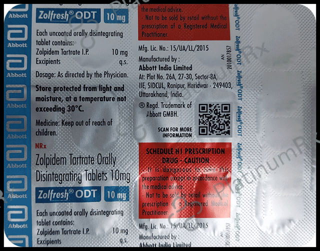 Zolfresh ODT 10mg Tablet 15s