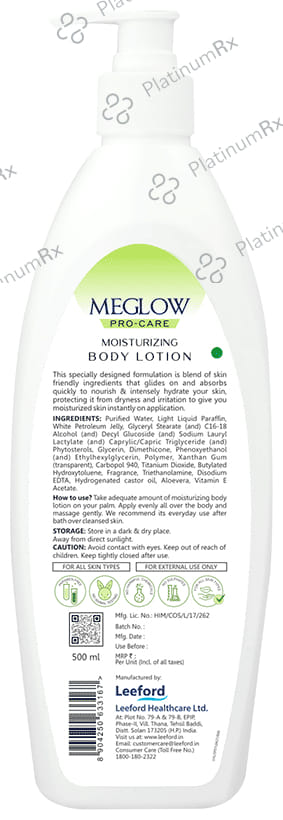 Meglow Moisturising Body Lotion