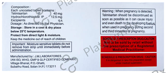 Telkatin H 40mg/12.5mg Tablet
