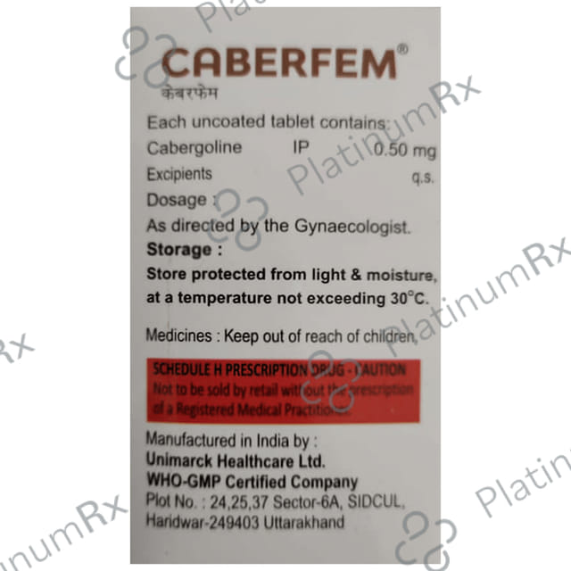 Caberfem 0.5mg Tablet