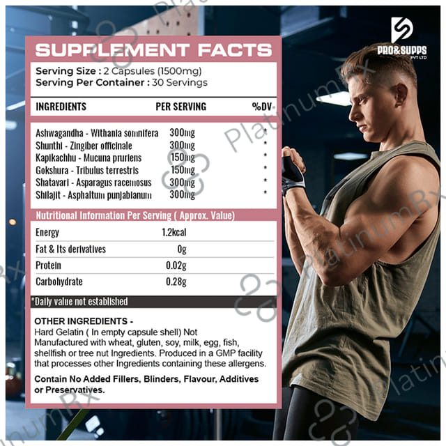 Muscle Dominator Testo Booster 1500mg Capsule