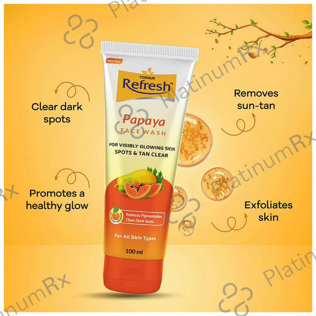 Refresh Papaya Face Wash (100ml Each) 2 Tubes