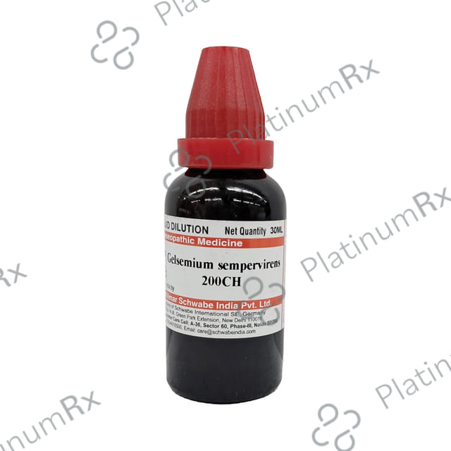 Dr Willmar Schwabe India Gelsemium Sempervirens Dilution 200 CH