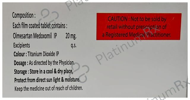 Olmenol 20mg Tablet