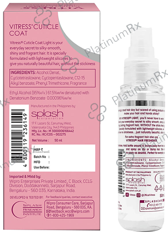 Vitress Cuticle Coat Hair Serum Spray