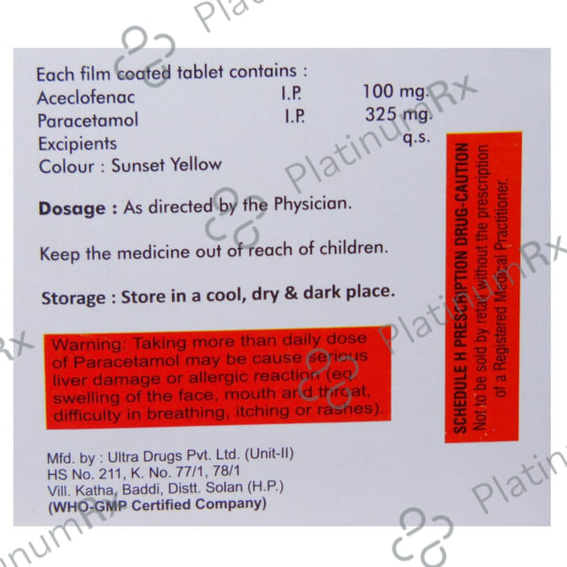 Fenadol 100mg/325mg Tablet