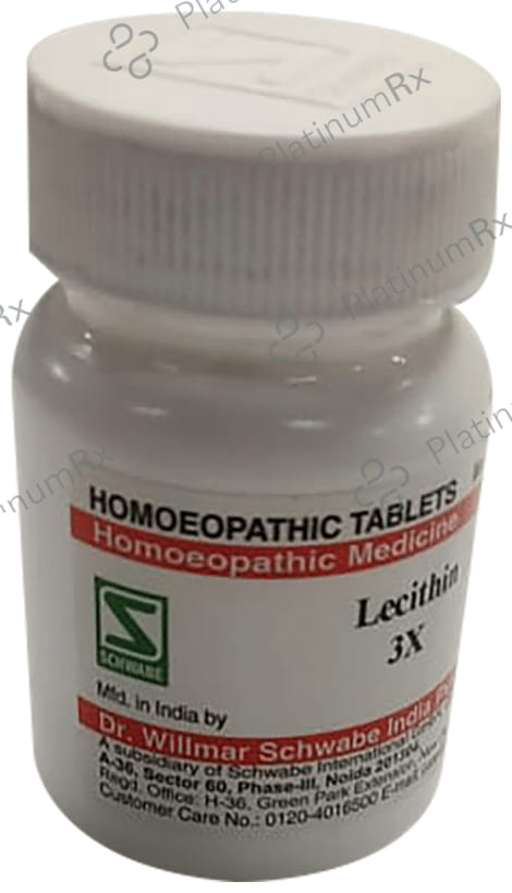 Dr Willmar Schwabe India Lecithin Trituration Tablet 3X