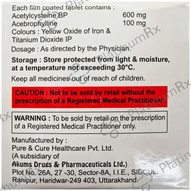 A Xanthin N 100/600mg Tablet 10s