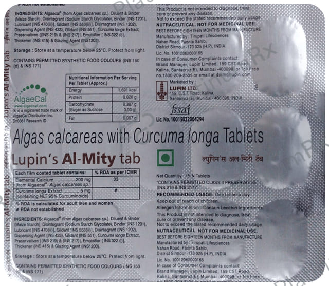 AL Mity 5/200mg Tablet 15s