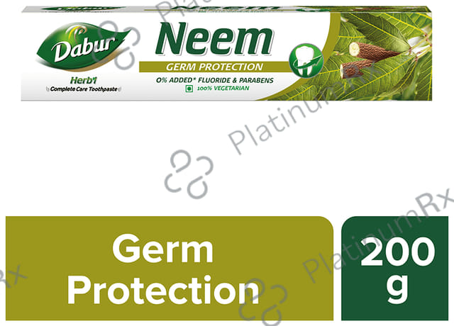 Dabur Neem Germ Protection Herb'l Toothpaste (200gm Each)