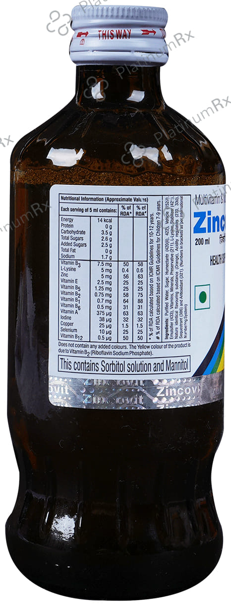 Zincovit Syrup 200ml