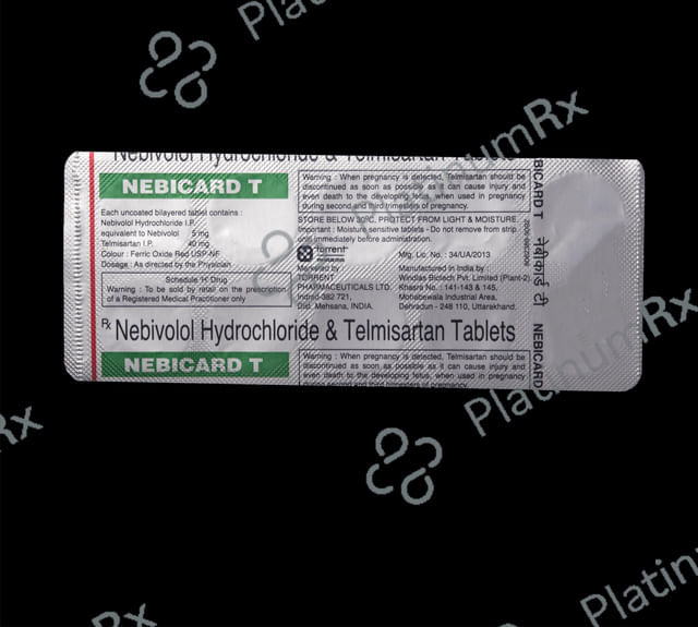 Nebicard T 5/40mg Tablet 10s
