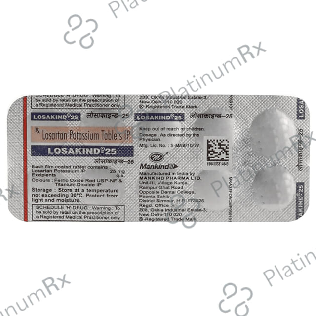 Losakind 25mg Tablet 10s