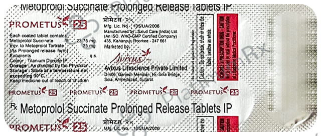 Prometus 25mg Tablet PR 10s