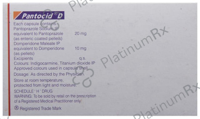 Pantocid D 10/20mg Capsule 10s