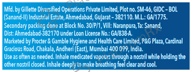 Vicks Inhaler 1ml