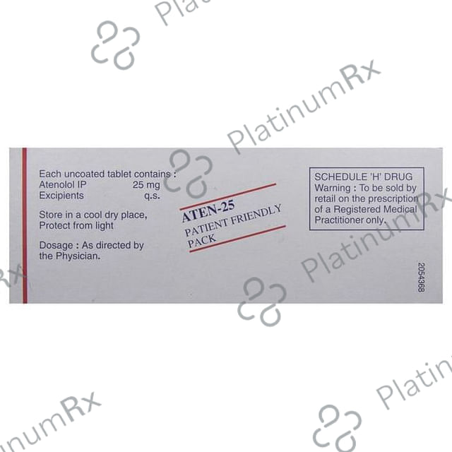 Aten 25mg Tablet 14s