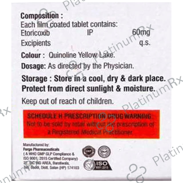 Etoversa 60mg Tablet 10s