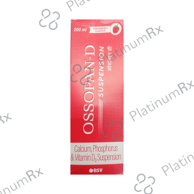 Ossopan D Strawberry Flavour Suspension 200ml