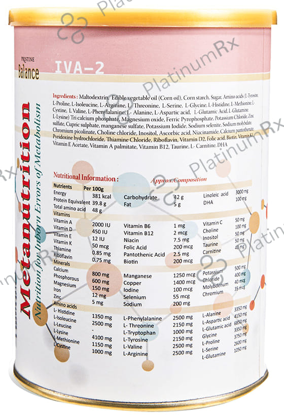 Pristine Balance Metanutrition IVA 2 (3 Years & Above) Powder Vanilla
