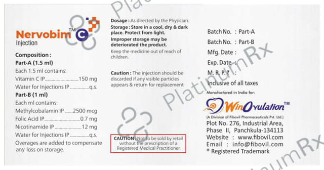 Nervobim C Injection Combipack 1ml