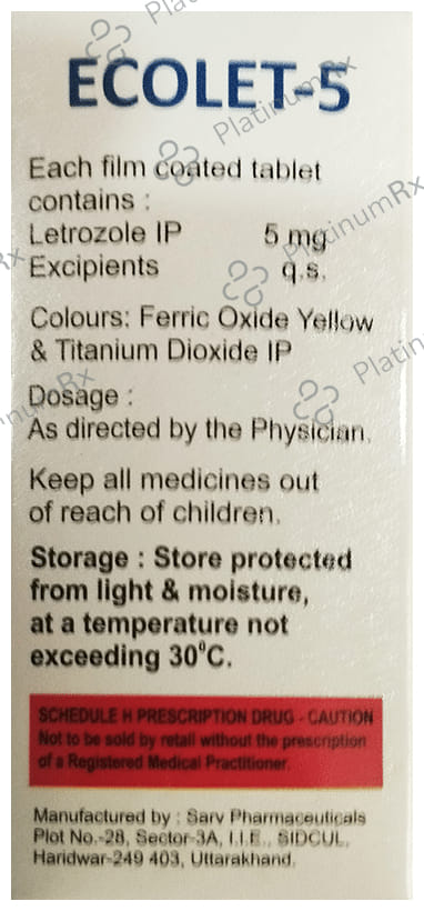 Ecolet 5mg Tablet 5s