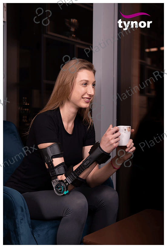 Tynor E 46 ROM Elbow Brace Universal Right