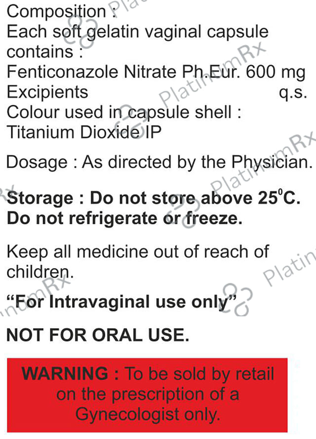 Evesfen 600mg Vaginal Capsule 1s
