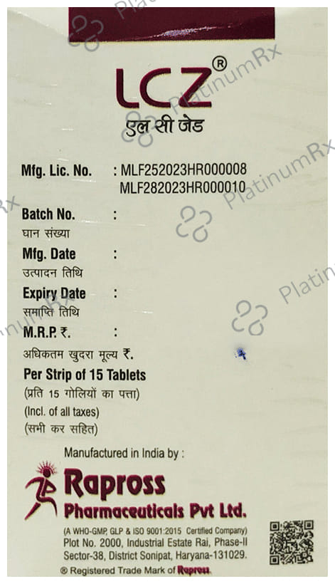 LCZ 5mg Tablet 15s
