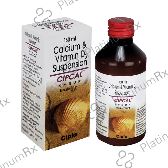 Cipcal 250mg/125IU Syrup 150ml