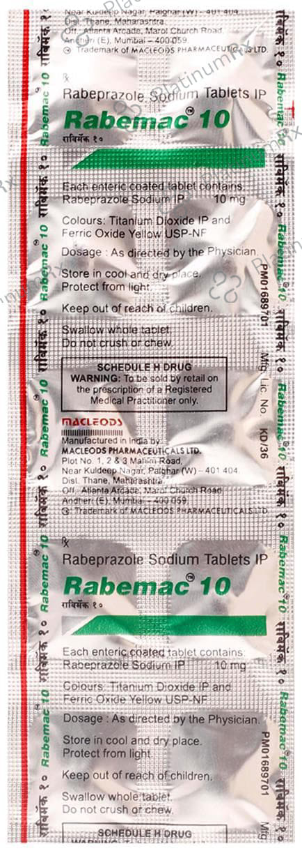 Rabemac 10mg Tablet 10s