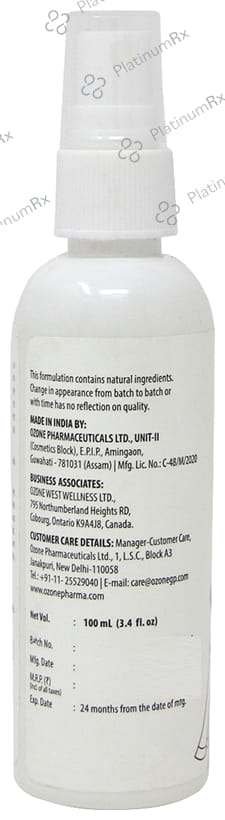 Ozone Herbals Jasmine Toner