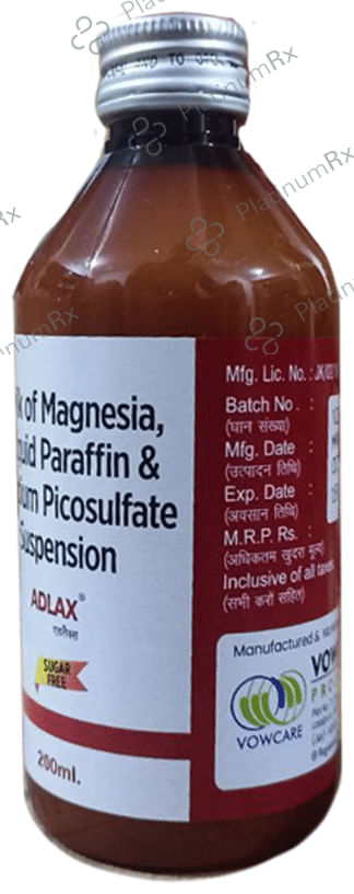 Adlax Oral Suspension Sugar Free 200ml