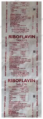 Riboflavin Tablet 10 Tablet Concord Drugs Ltd
