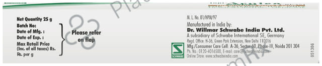 Dr Willmar Schwabe India Topi Arnica Cream